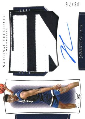 2019 National Treasures #110 Rookie Patch Auto Horizontal /75