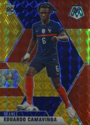 2020 Mosaic Euro #111 Choice Red & Gold /88