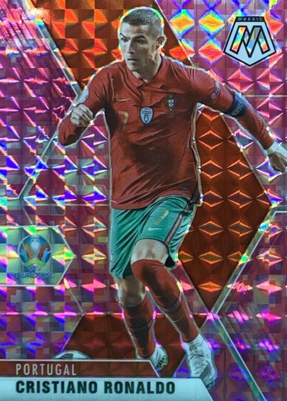 Cristiano Ronaldo 2020 Mosaic Euro #160 Pink Camo RAW