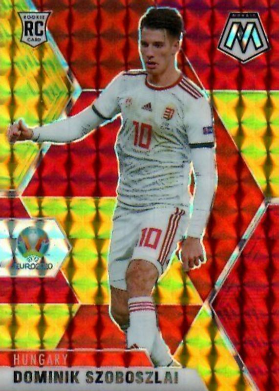 2020-21 Panini Mosaic Prizm Reactive Red Dominik Szoboszlai