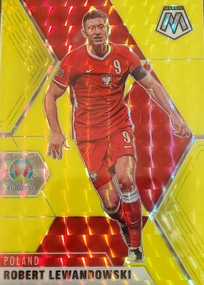 2020 Mosaic Euro #63 Gold Fluorescent /10