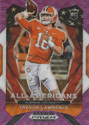 2021 Prizm Draft Picks #181 All-Americans - Purple Wave