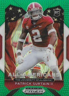 2021 Prizm Draft Picks #199 All-Americans - Green