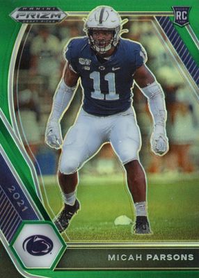 2021 Prizm Draft Picks #136 Green