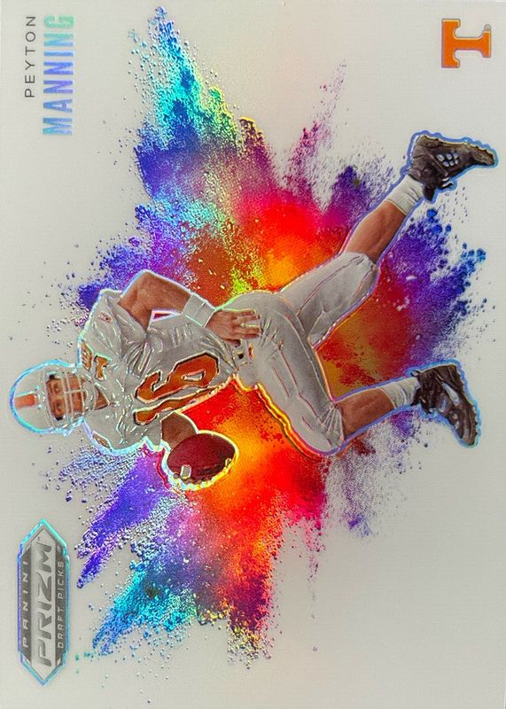 Peyton Manning 2021 Prizm Draft Picks #24 Color Blast /(SSP) PSA 10