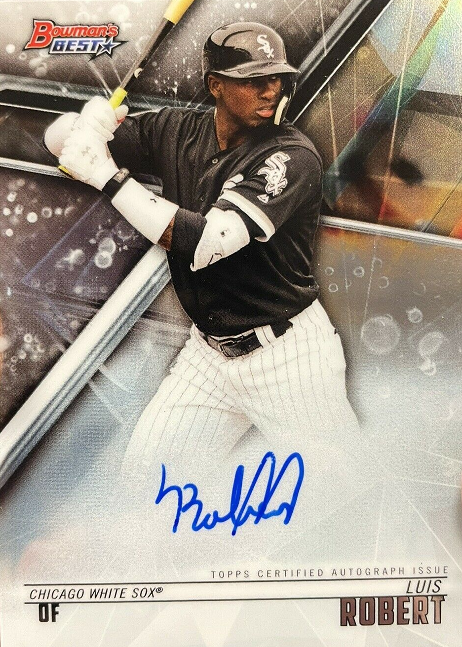 LUIS ROBERT ROOKIE CARD 2018 Bowman 1st RC Chicago White Sox