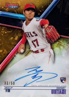 2018 Bowman's Best #B18-SO Best of 2018 Autographs - Gold Refractor /50