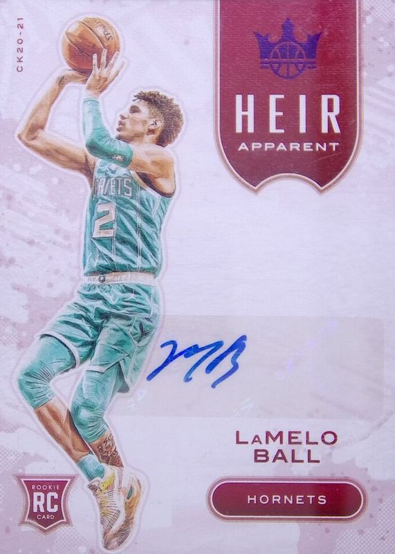 LaMelo Ball 2020 Court Kings #HA-LMB Heir Apparent Autographs - Violet (/49) Rookie PSA 10