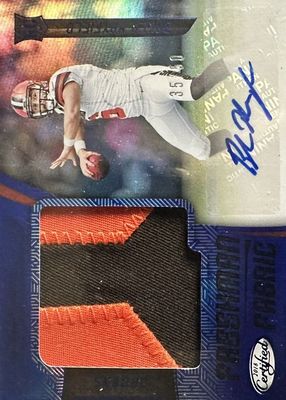 2018 Certified #206 Freshman Fabric Signatures - Mirror Blue (/50)