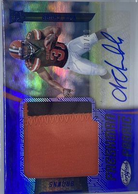 2018 Certified #217 Freshman Fabric Signatures - Mirror Blue (/50)