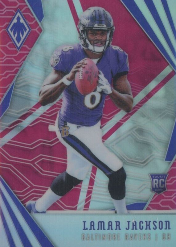 Lamar Jackson 2018 Phoenix #112 Pink /199 Rookie BGS 9.5