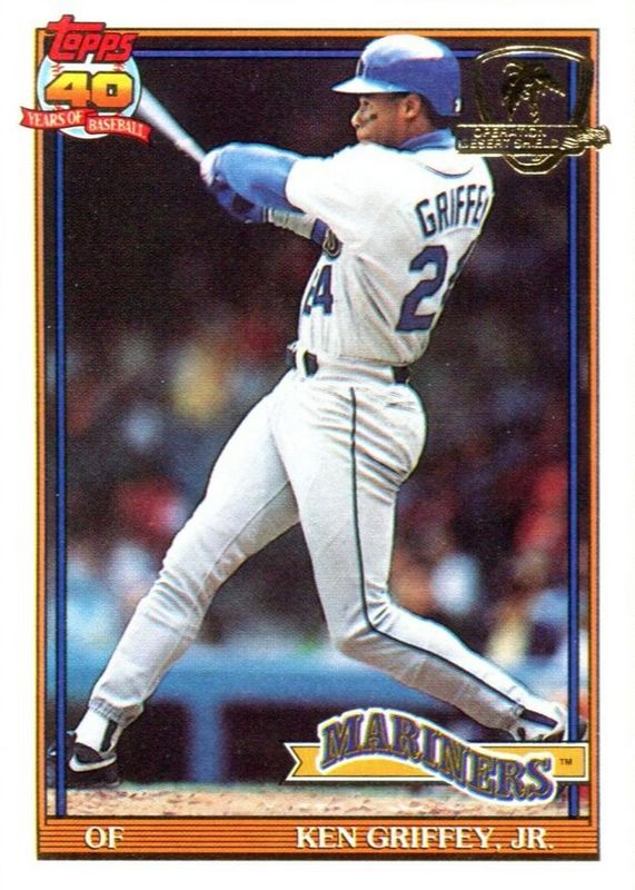 Ken Griffey Jr. 1991 Topps Desert Shield #790 Base PSA 3.5