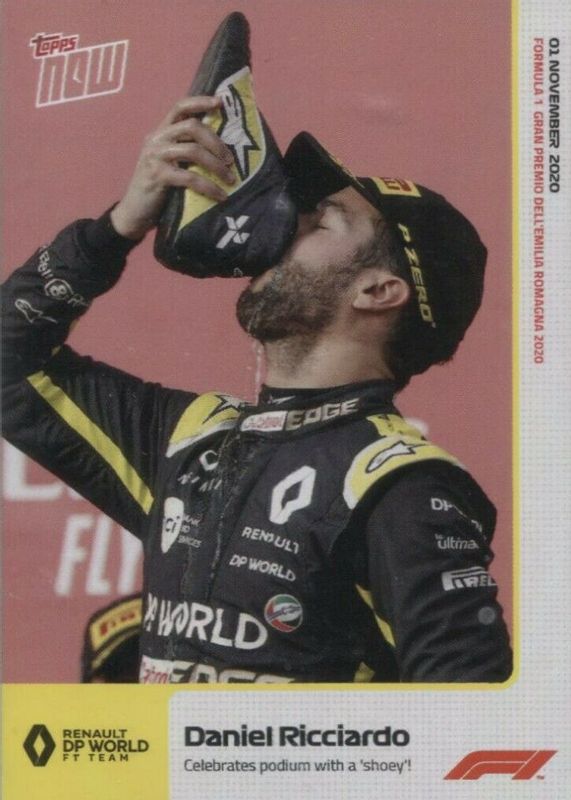 Daniel Ricciardo 2020 Topps Now Formula 1 #12 Base (Print Run: 1,764) Rookie BGS 9.5