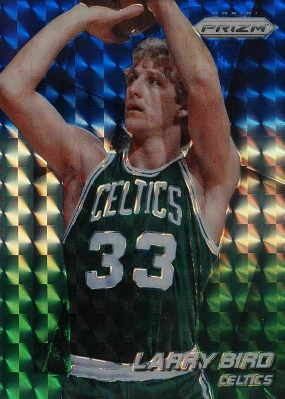 Larry Bird 2014 Prizm #232 Blue Green Mosaic PSA 10