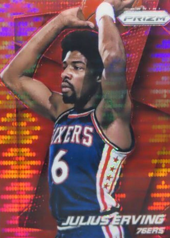 Julius Erving 2014 Prizm #163 Red Pulsar /25 PSA 10