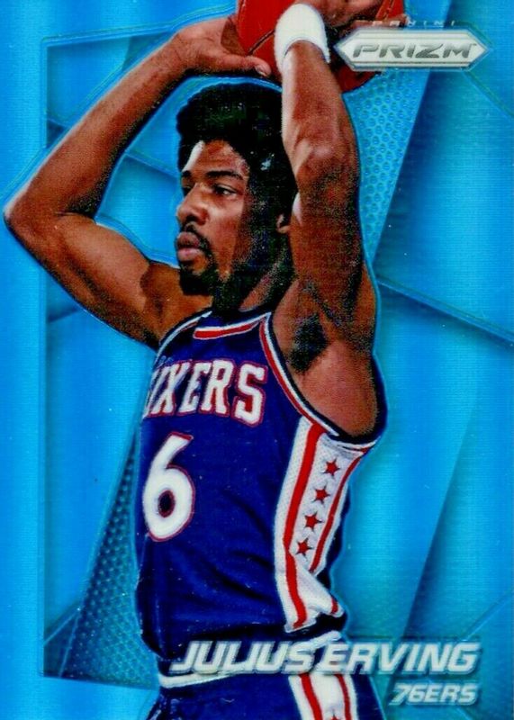 Julius Erving 2014 Prizm #163 Light Blue /49 SGC 9.5