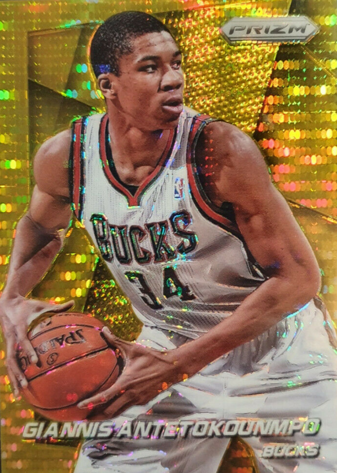 その他 NBA Giannis Antetokounmpo 2014-15 Prizm Giannis Antetokounmpo 2014 Prizm #73 Gold Puslar /10 Price