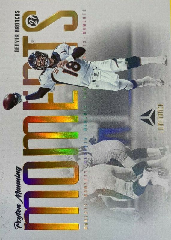 Peyton Manning 2021 Luminance #MO-10 Moments /(SSP) BGS 10 PRISTINE