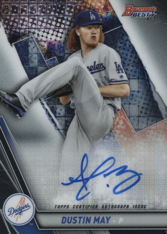 Dustin May 2019 Bowman's Best #B19-DM Best of 2019 Autographs PSA 10