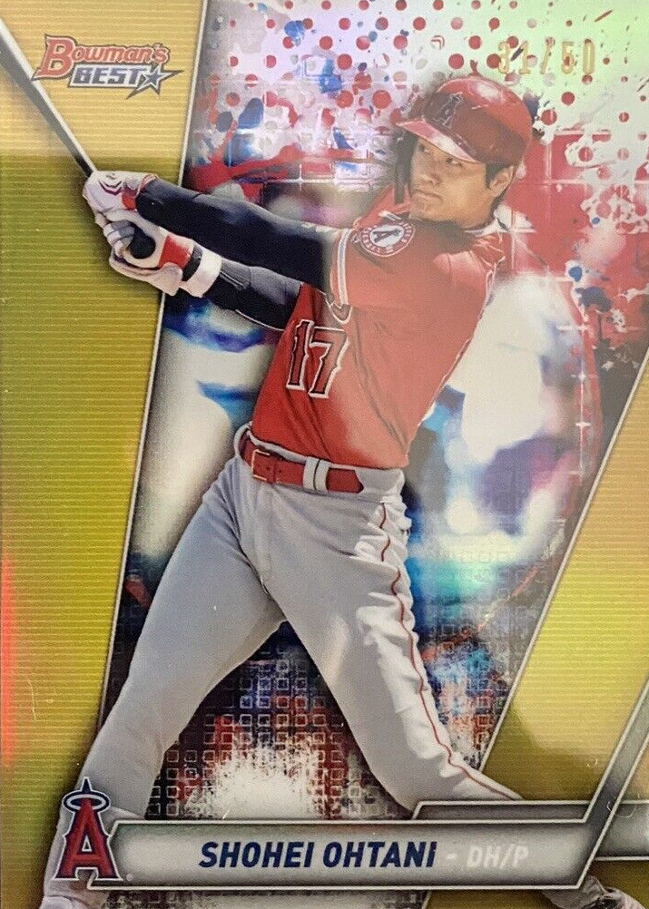 Shohei Ohtani 2019 Bowman's Best #33 Gold Refractor /50