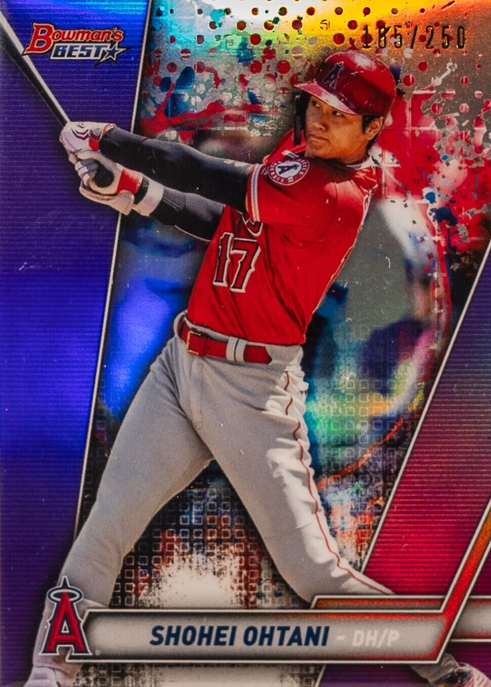 Shohei Ohtani 2019 Bowman's Best #33 Purple Refractor /250