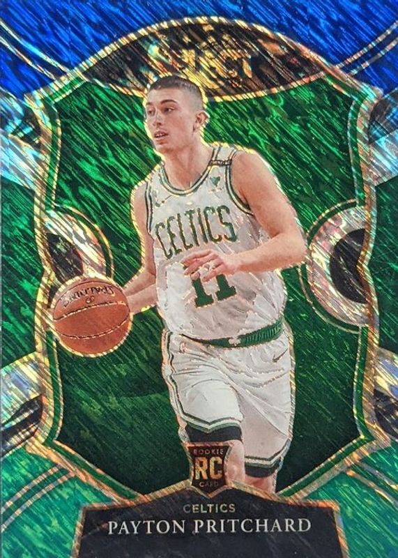 Payton Pritchard 2020 Select #86 Concourse Blue White Green Shimmer /49 Rookie PSA 10