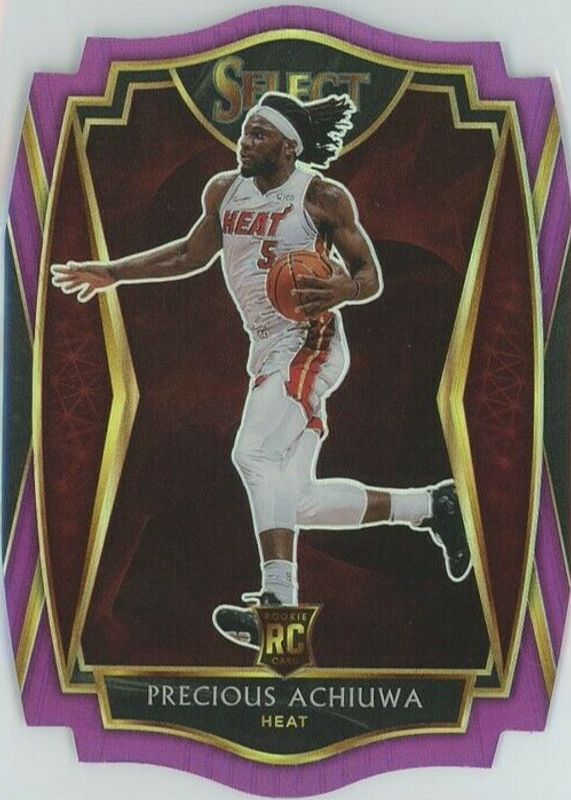 Precious Achiuwa 2020 Select #193 Premier Level Purple Die-Cut /99 Rookie SGC 10