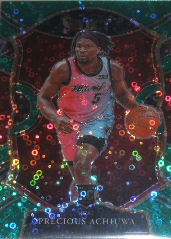 Precious Achiuwa 2020 Select #80 Concourse Green Disco /5 Rookie RAW