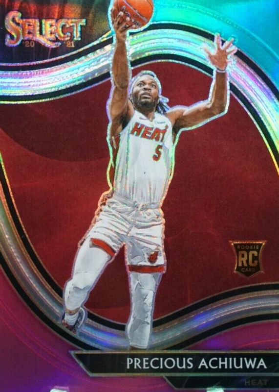 Precious Achiuwa 2020 Select #281 Courtside Teal White Pink /10 Rookie SGC 10