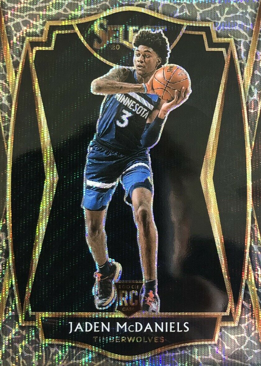 Jaden McDaniels 2020 Select #197 Premier Level Elephant /(SSP