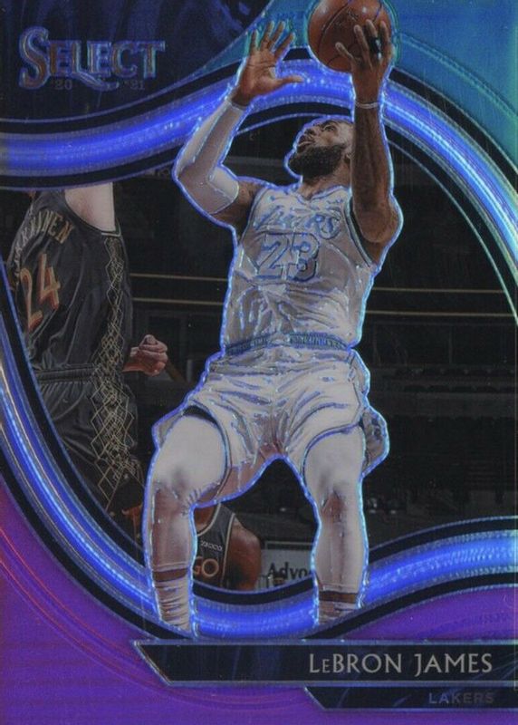 LeBron James 2020 Select #223 Courtside Teal White Pink /10 PSA 10