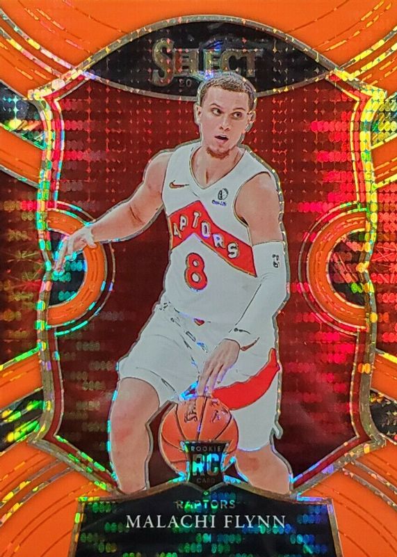 Malachi Flynn 2020 Select #89 Concourse Neon Orange Pulsar /15 Rookie SGC 9.5