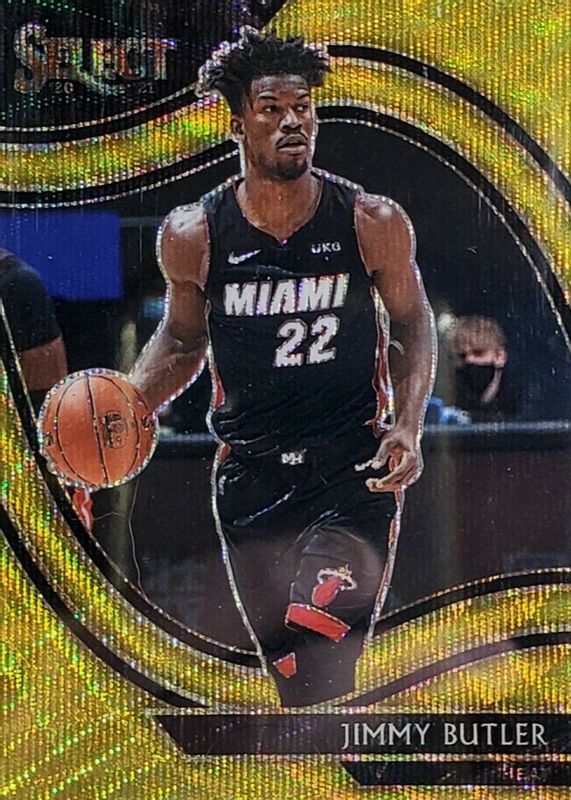 Jimmy Butler 2020 Select #257 Courtside Gold Wave RAW