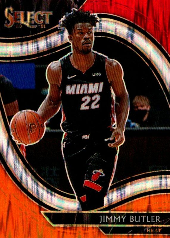 Jimmy Butler 2020 Select #257 Courtside Red White Orange Shimmer PSA 10