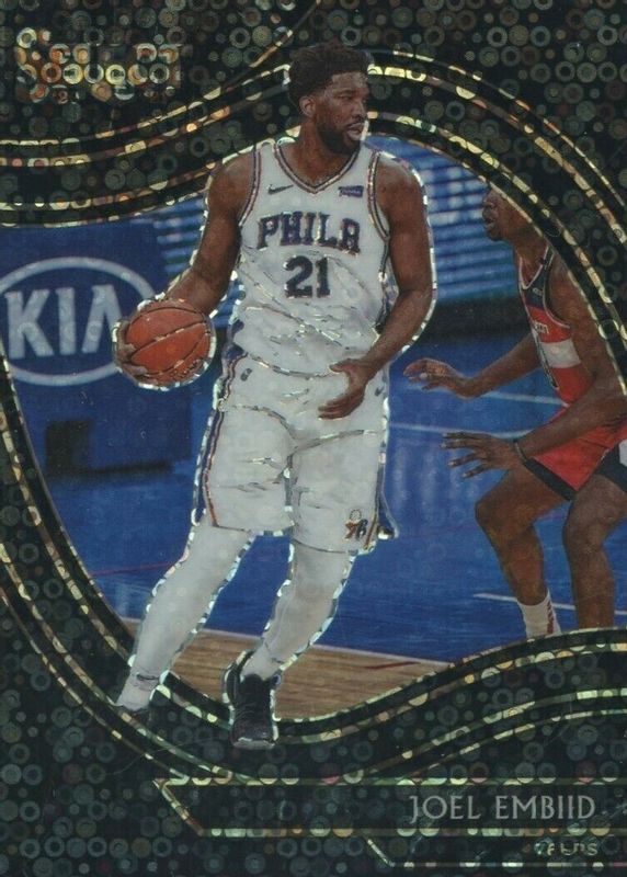 Joel Embiid 2020 Select #216 Courtside Black Disco /1 SGC 10