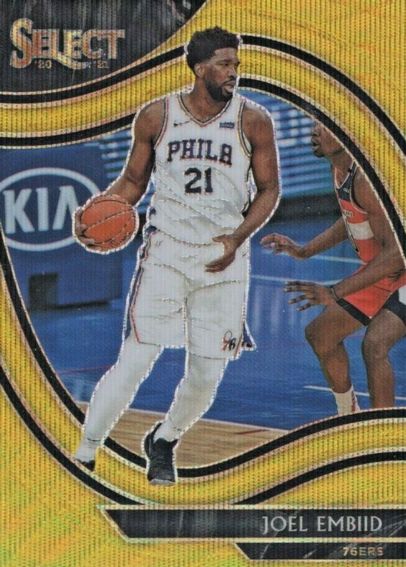 Joel Embiid 2020 Select #216 Courtside Gold Wave PSA 10