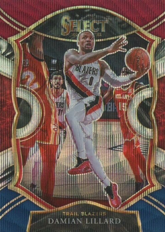 Damian Lillard 2020 Select #24 Concourse Tri-Color SGC 9.5