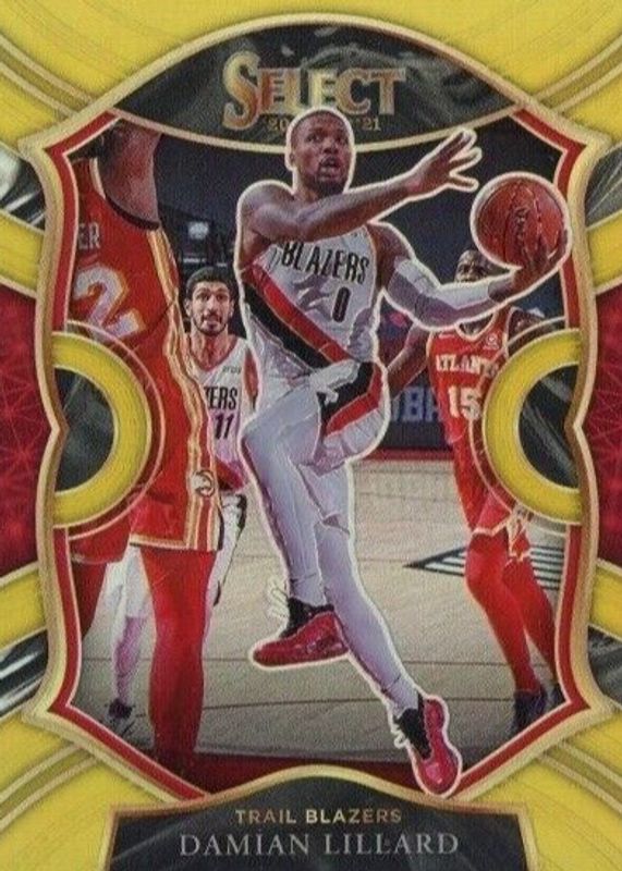 Damian Lillard 2020 Select #24 Concourse Gold /10 SGC 10