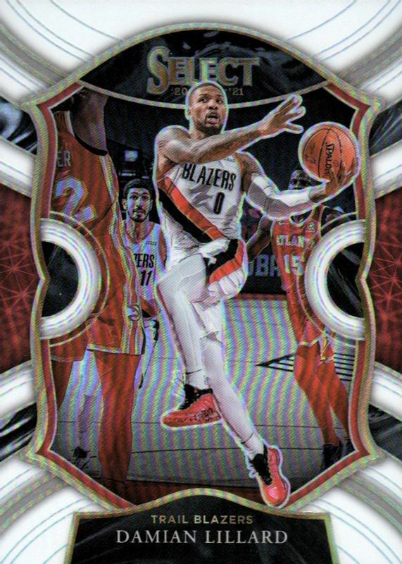 Damian Lillard 2020 Select #24 Concourse White /149 BGS 9