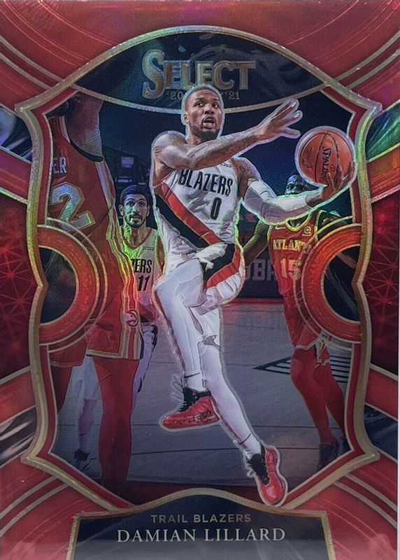 Damian Lillard 2020 Select #24 Concourse Red /199 PSA 10