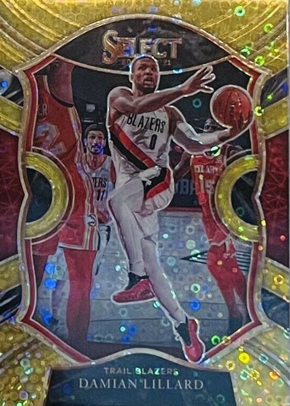 Damian Lillard 2020 Select #24 Concourse Gold Disco /10 PSA 9