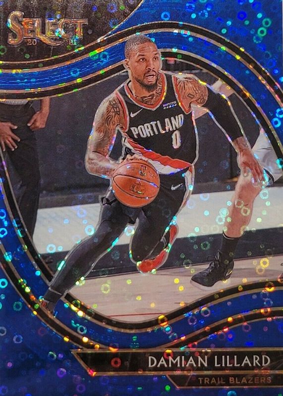 Damian Lillard 2020 Select #248 Courtside Blue Disco /25 PSA 10