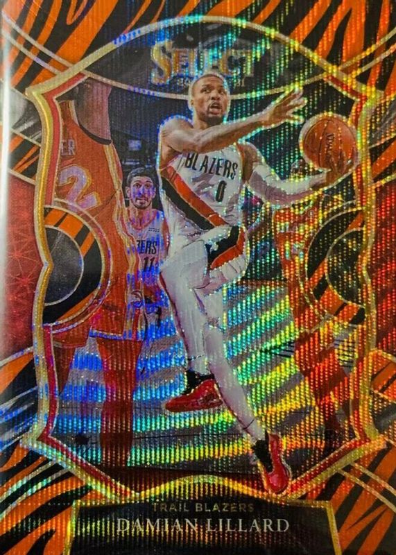 Damian Lillard 2020 Select #24 Concourse Tiger /(SSP) SGC 10