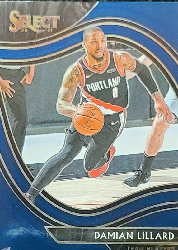 Damian Lillard 2020 Select #248 Courtside Blue Prizm BGS 9.5