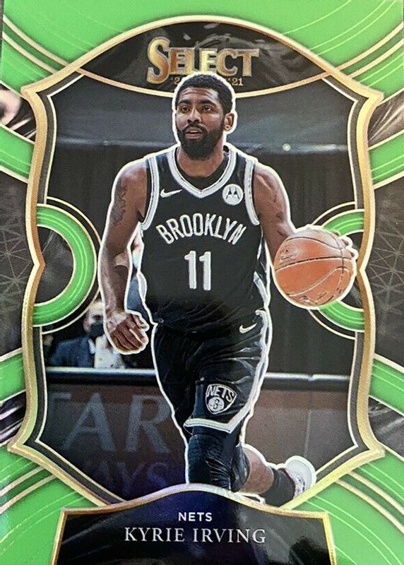 Kyrie Irving 2020 Select #42 Concourse Neon Green /75 PSA 9