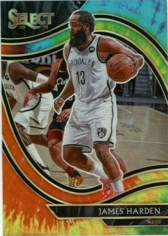 James Harden 2020 Select #212 Courtside Tie-Dye /25 BGS 9