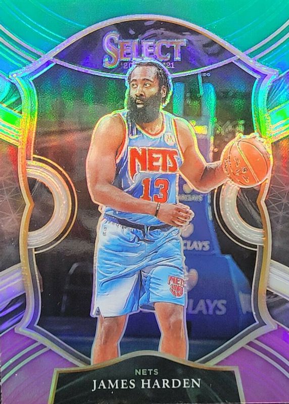 James Harden 2020 Select #12 Concourse Green White Purple SGC 9.5