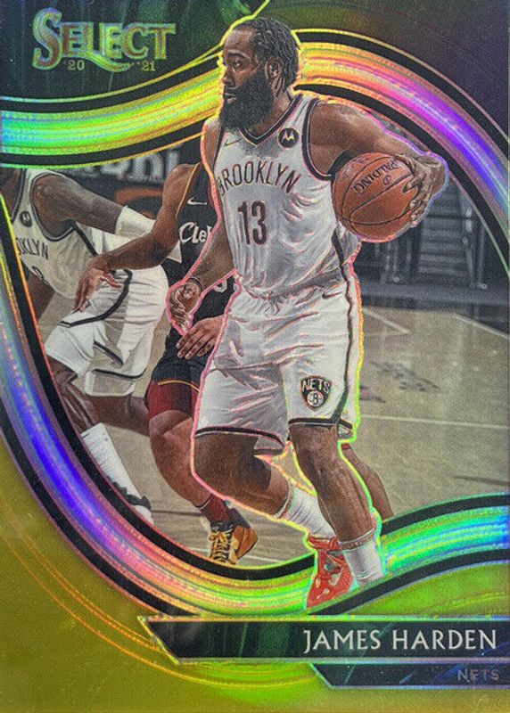 James Harden 2020 Select #212 Courtside Black White Gold /1 SGC 9.5