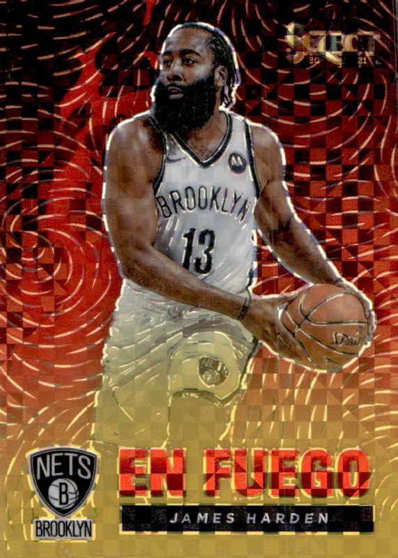 James Harden 2020 Select #4 En Fuego - Gold /10 SGC 9.5