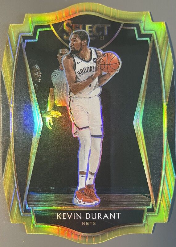 Kevin Durant 2020 Select #101 Premier Level Gold Die-Cut /10 PSA 10